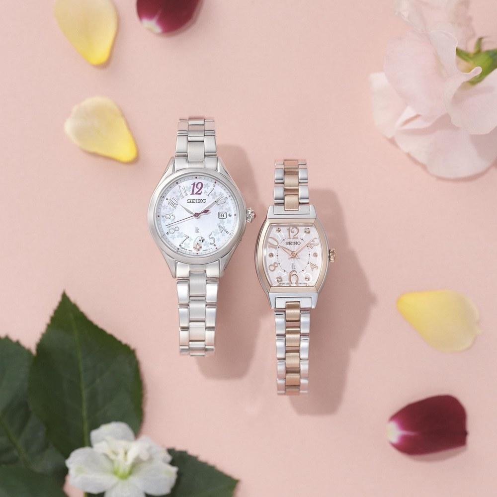 Seiko Женские наручные часы LUKIA Happy Collection Батарейка Кварц Форма бочонок SSWA012