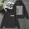 Melendi Jardín Con Enanitos Double Sided Printed Winter Hoodie Vintage Streetwear Women Casual Sweatshirt