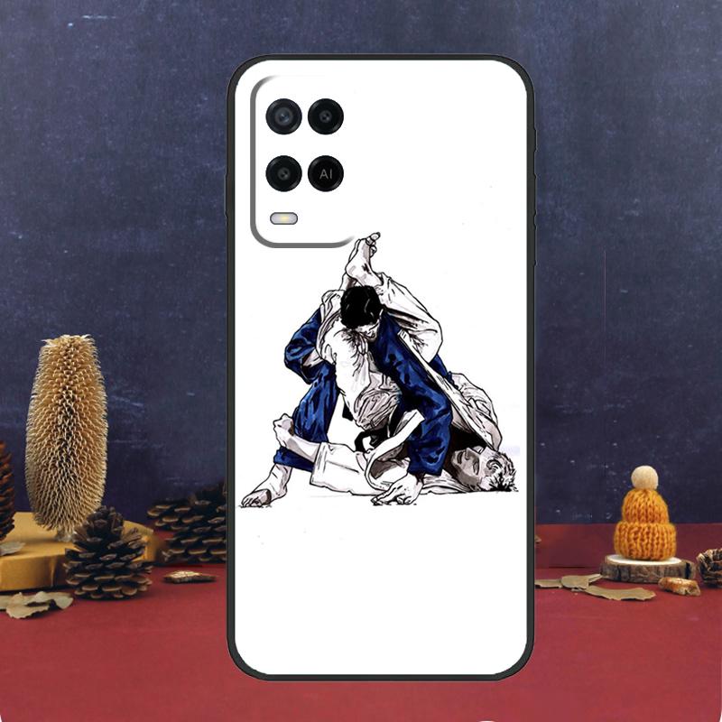 Чехол для дзюдо для OPPO A58 A78 A98 A15 A16 A17 A76 A96 A77 A52 A72 A5 A9 A79 A94 A74 A57S A53S A54S