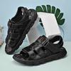 Open-toe Summer Mens Casual Shoes Comfy Leather Quick Dry Sandals Outdoor Sports Male Beach Footwear New Design Leisure Sandals