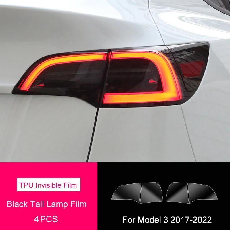 Для Tesla Model 3 YSX TPU Blackened Headlight Paillight Foglight Protective Film Headlight Pills Changeing Color