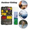 143/145Pcs Carp Fishing Accessories Set with Double-Sided Box Fishing Hook Lure Sleeve Float Swivel Needle Men Carp Fishing Gear