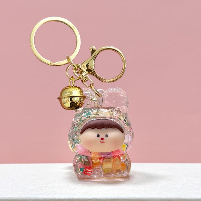 Милый светящийся зыбучий песок мигающий брелок Лилит мультфильм акриловый брелок сумка кулон украшение автомобильный держатель ключей лучший друг подарки
