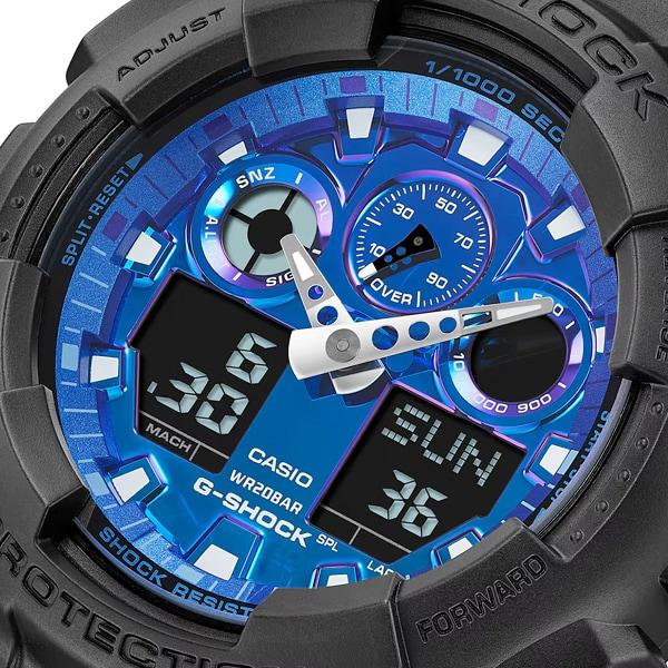 Casio Мужские часы G-SHOCK GA-100FL-1AJF [G-SHOCK Flame inside Series] Круглые часы из черной смолы