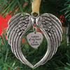 1pc Angel Wings Christmas Ornament Bell Charm  Angel Wings Christmas Tree Decoration Gift Box Home Decoration Pendant