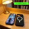 Чехол для телефона Anime C-Cyberpunk E-Edgerunners для iPhone17,16,15,14,13,12,11 Plus,Pro Магнитный для беспроводной зарядки Magsafe