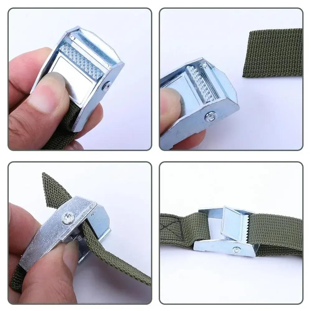5/10 pcs 1M Buckle Tie-Down Belt Cargo Straps For Car Motorcycle Bike With Metal Buckle Tow Rope Strong Ratchet Belt for Luggage