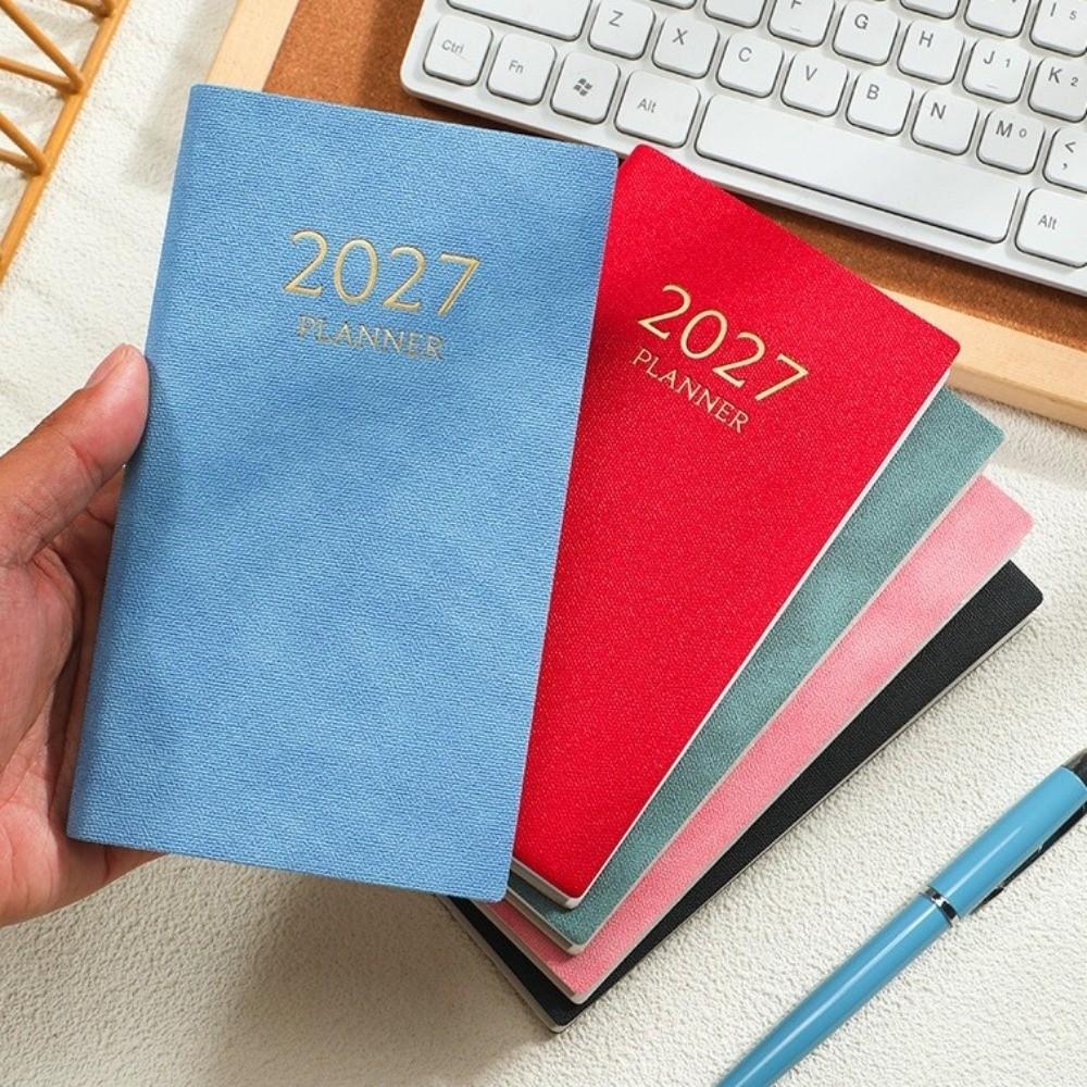 PU Leather Daily Planner Notebook 2027 Travel Planning Journal  School Students