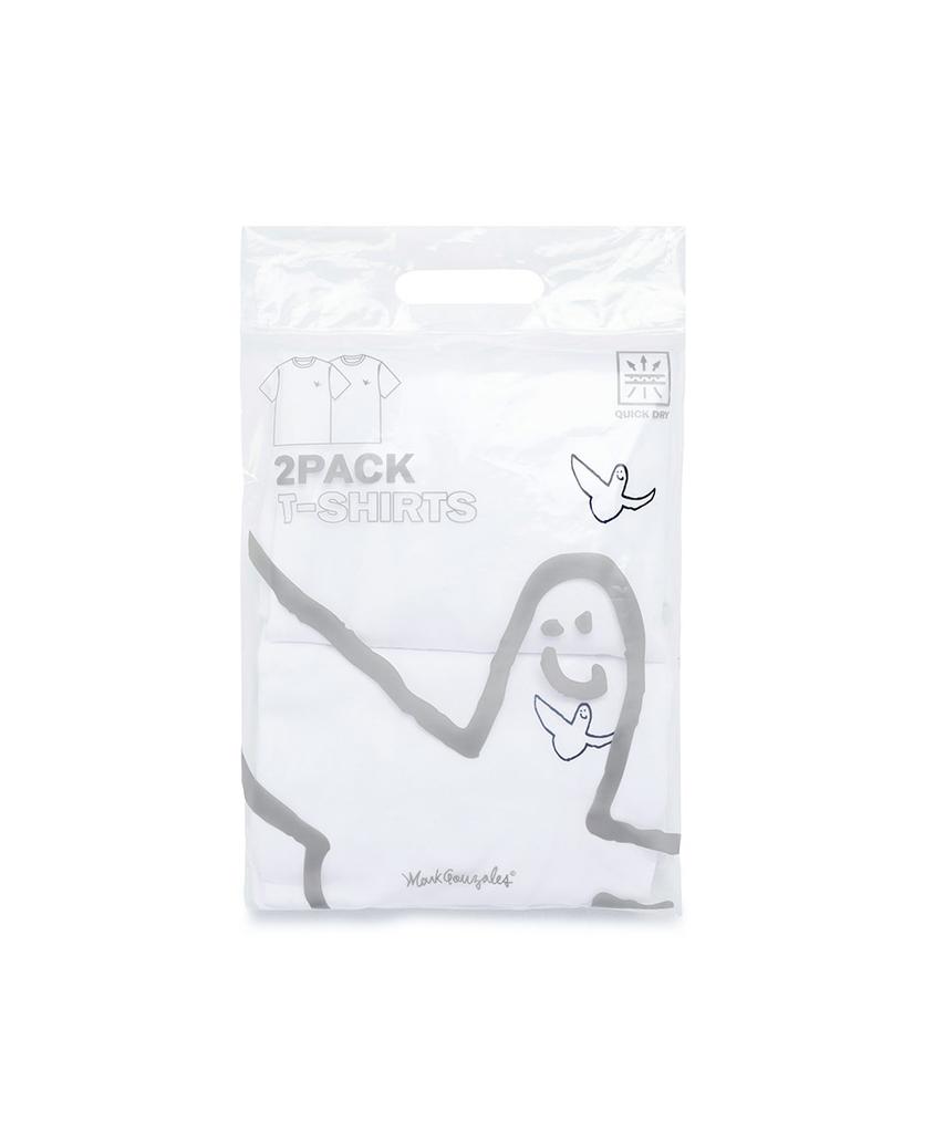 MARK GONZALES Angel Cool Cotton 2-Pack Short Sleeve T-Shirt - White