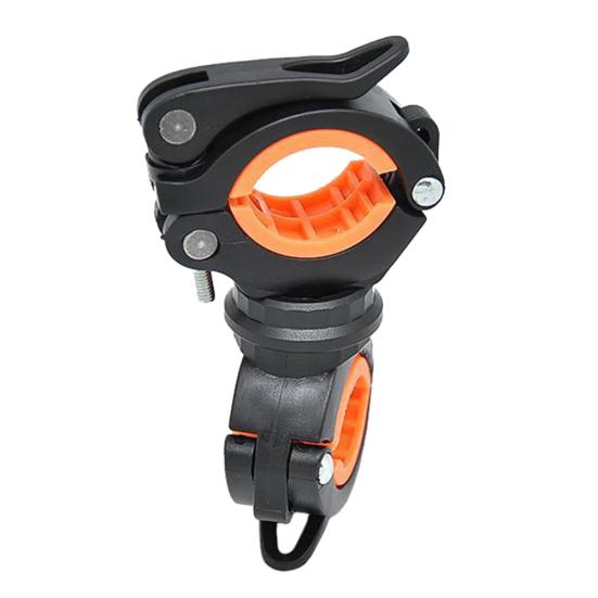 Регулируемый держатель для фонарика с вращением на 360 градусов, велосипедный зажим-кронштейн