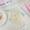 Fresh Mesh Splicing Drawstring Pocket Bow Embroidered Lipstick Jewelry Portable Storage Bag