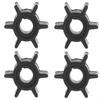 4x Крыльчатка водяного насоса для подвесного мотора 2 л.с. 2,5 л.с. 3,5 л.с.