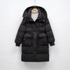 Winter Medium and Long Loose White Duck Down Fashion Jacket Waist Warm Hooded Down Jacket Women