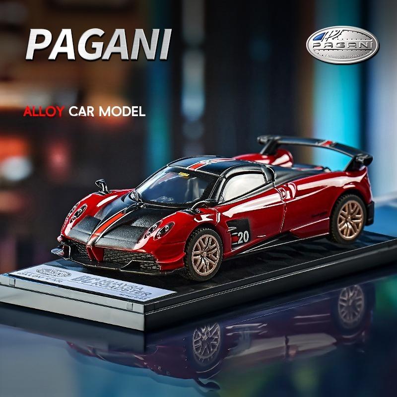 Симуляция 1/43 Модель Суперкара Pagani Huayra BC с Подставкой для Демонстрации Литой Land Rover Jimny Игрушка для Мальчиков Подарок Миниатюрная Машина