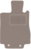 Beige driver's mat for: Mercedes S W220 4Matic short (1998-2005)
