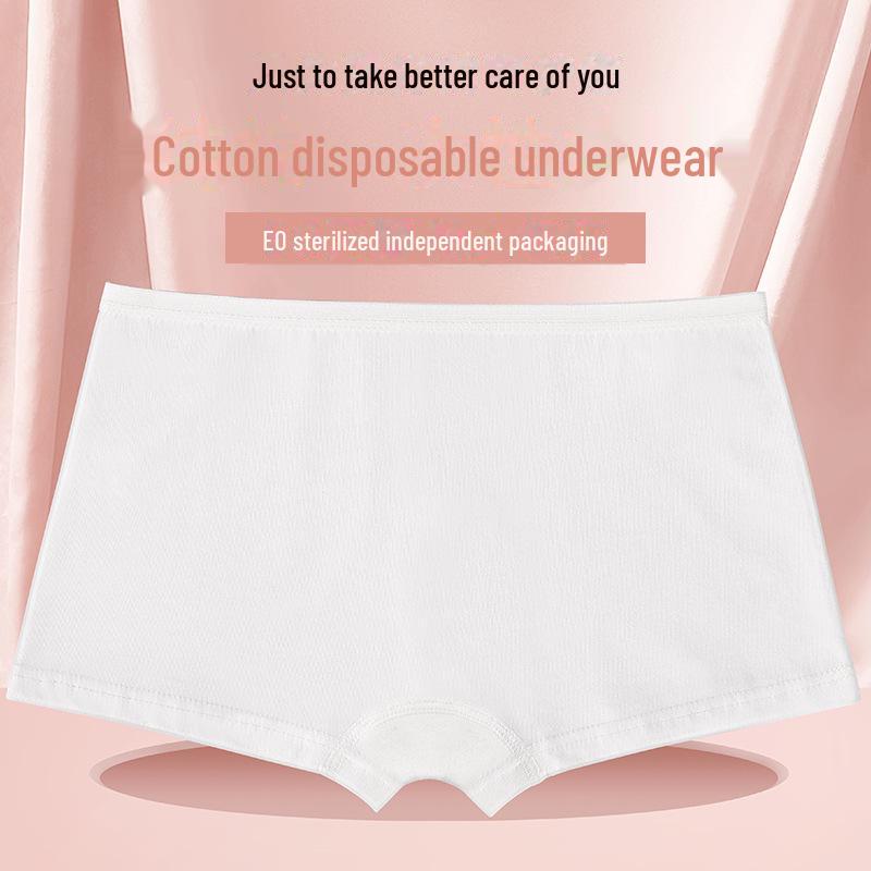 Стерильное одноразовое нижнее белье для беременных из чистого хлопка - женские трусы-боксеры и защитные брюки