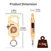Multi-functional Plastic Elastic Keychain Hovering Type Retractable Retractable Buckle Rope Easy Pull Buckle Lanyard Outdoor