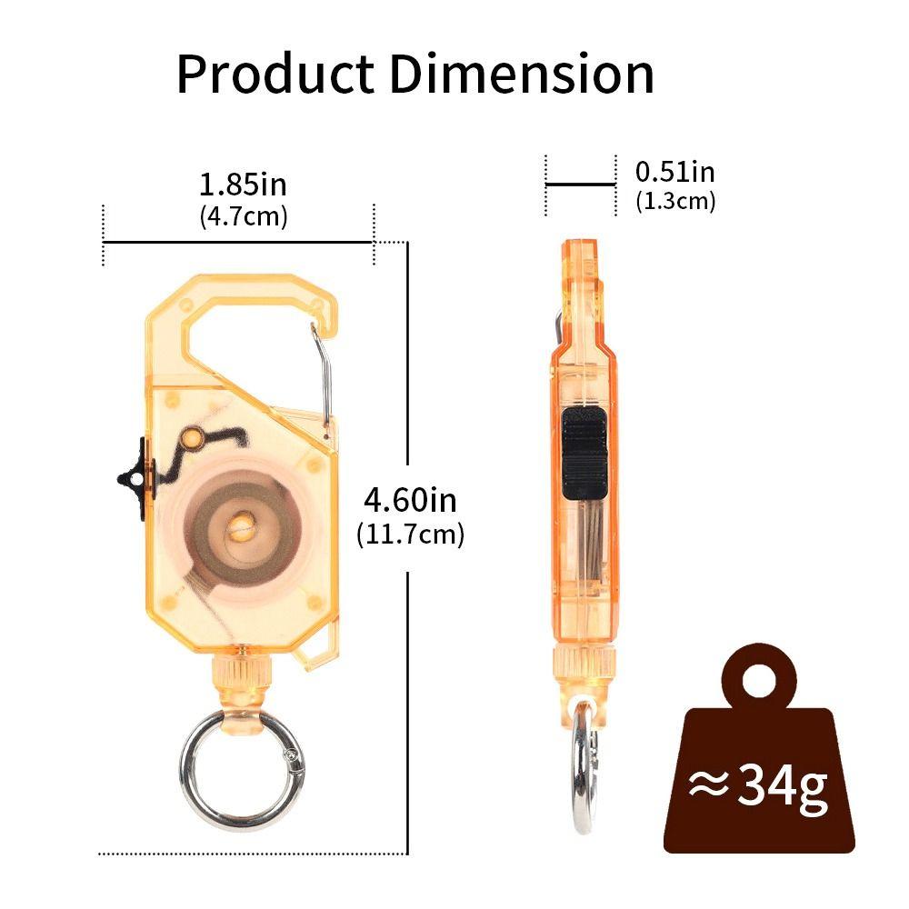 Multi-functional Plastic Elastic Keychain Hovering Type Retractable Retractable Buckle Rope Easy Pull Buckle Lanyard Outdoor