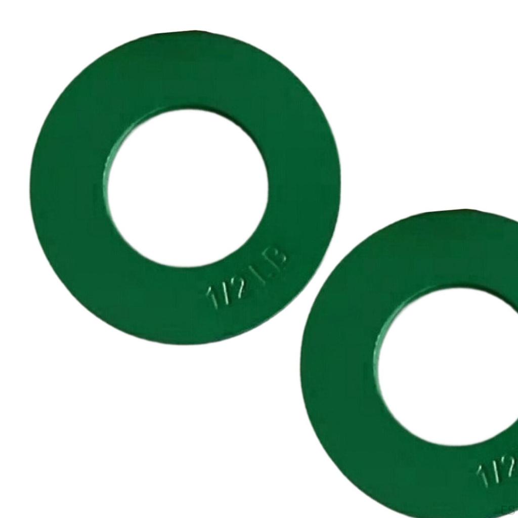 2 Pieces Fractional Weight Plates Color Coded Dumbell Weights Small Change for Home Gym