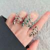 Niche Design Snake Drop Glue High-end Cold Style Irregular Ring Trendy and Cool Female Ring