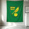 Norwich City FC Wall Tapestry Aesthetic Wall Hanging Printed Fabric Blanket Decorative Tapestries for Bedroom Living Room Home Decor