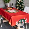 Рождественская скатерть водонепроницаемая, с защитой от ожогов и масла, скатерть, не требующая стирки, коврик для стола, коврик для журнального столика, скатерть