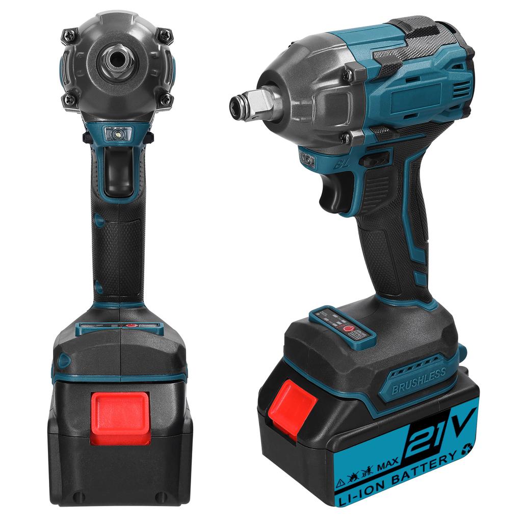 Бытовой электрический ключ 21 В с бесщеточным двигателем и высоким крутящим моментом. Практическое установочное устройство.