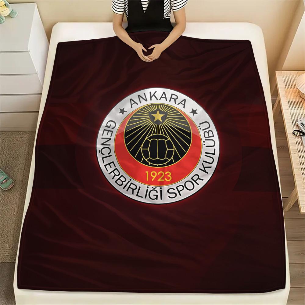 Gençlerbirliği S.K. Print Flannel Blanket, High quality Comfortable for All Seasons, Home Decor, Warmth and Comfort