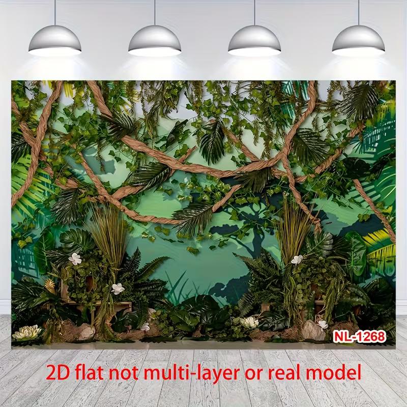 2D Boho Forest Twisted Branch Backdrop for Indoor Nature Studio Shooting