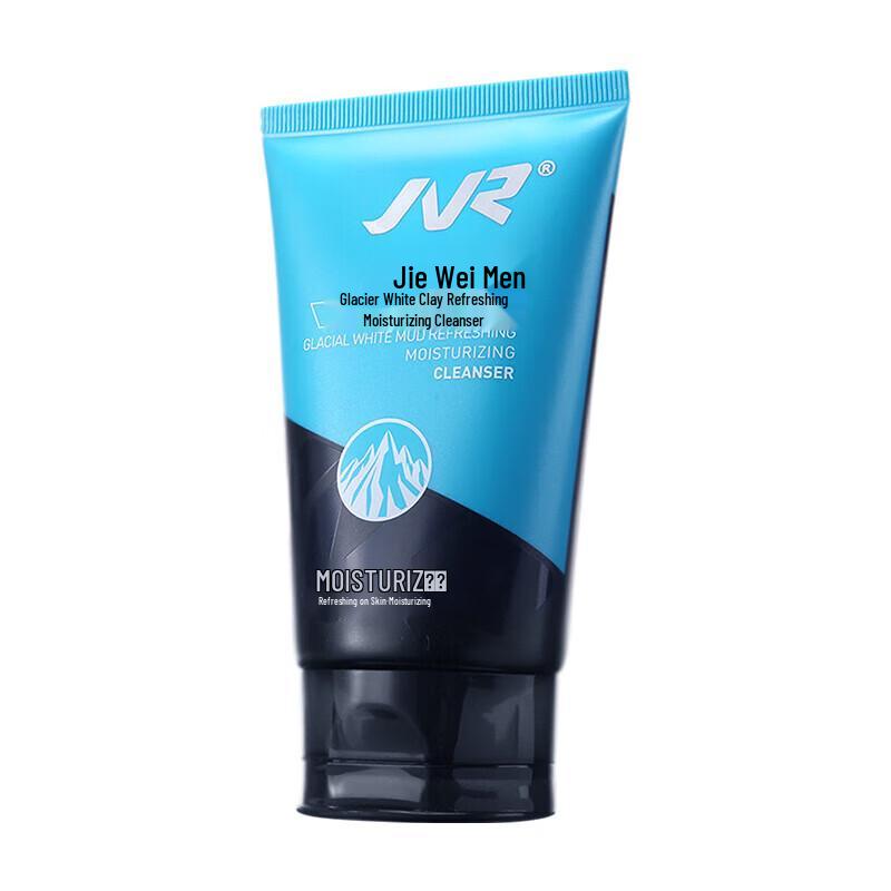 JVR Men's Glacier White Mud Facial Cleanser