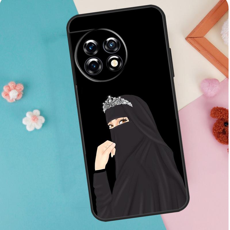 Islamic Muslim Hijabi Girls Case For OnePlus 12 11 9 10 Pro 9RT 10T 10R 12R OnePlus Nord N10 N20 CE 2 3 Lite 2T Coque