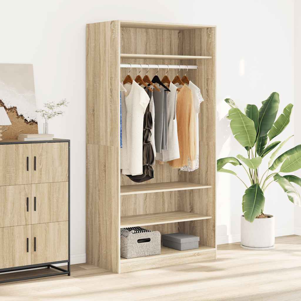 Wardrobe Sonoma Oak 100 x 50 x 200 cm Particleboard