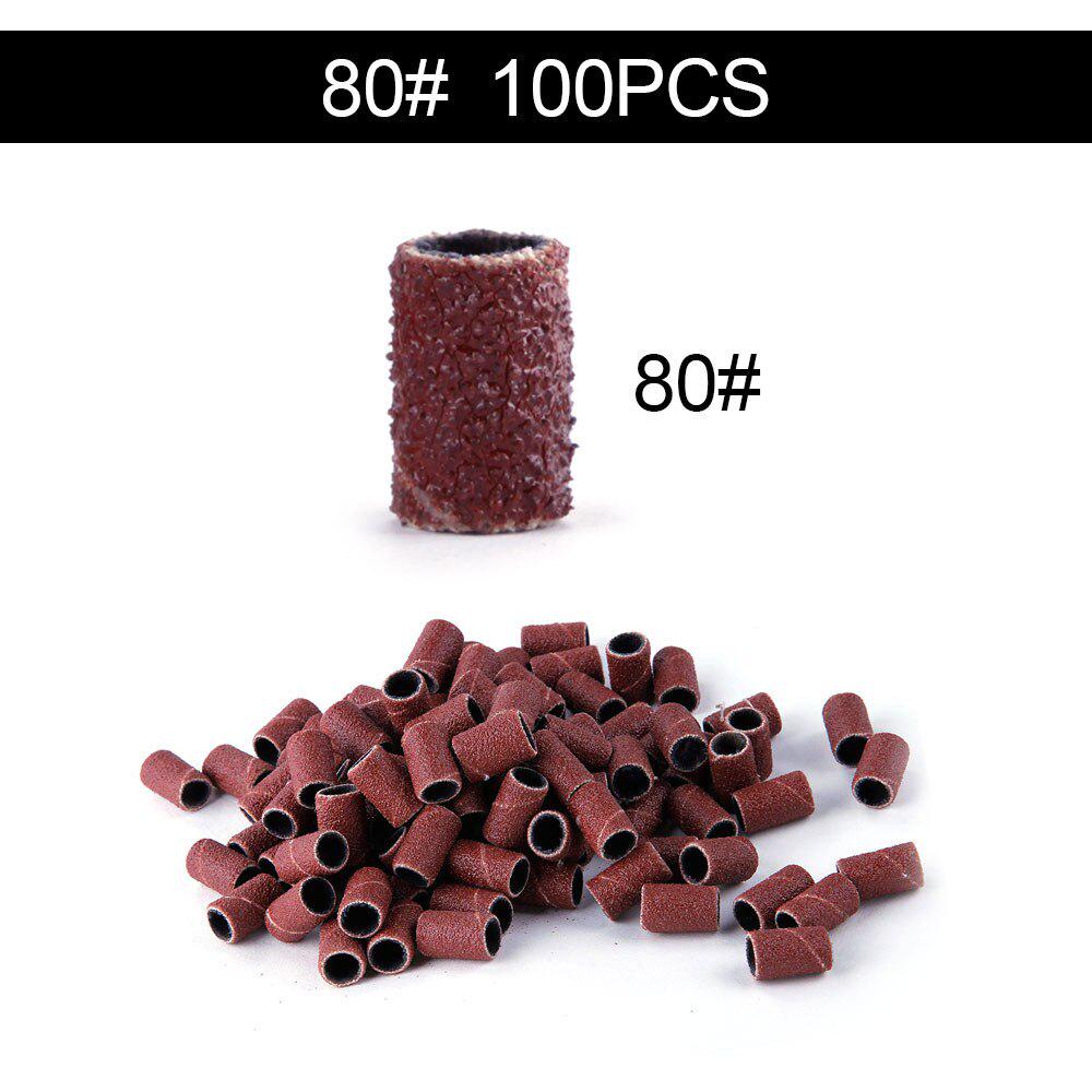 50/100 шт. шлифовальные ленты для ногтей, шлифовальные колпачки для маникюра, педикюра, сверла для кутикулы, акриловые ногти, гель-лак, дрель, аксессуары
