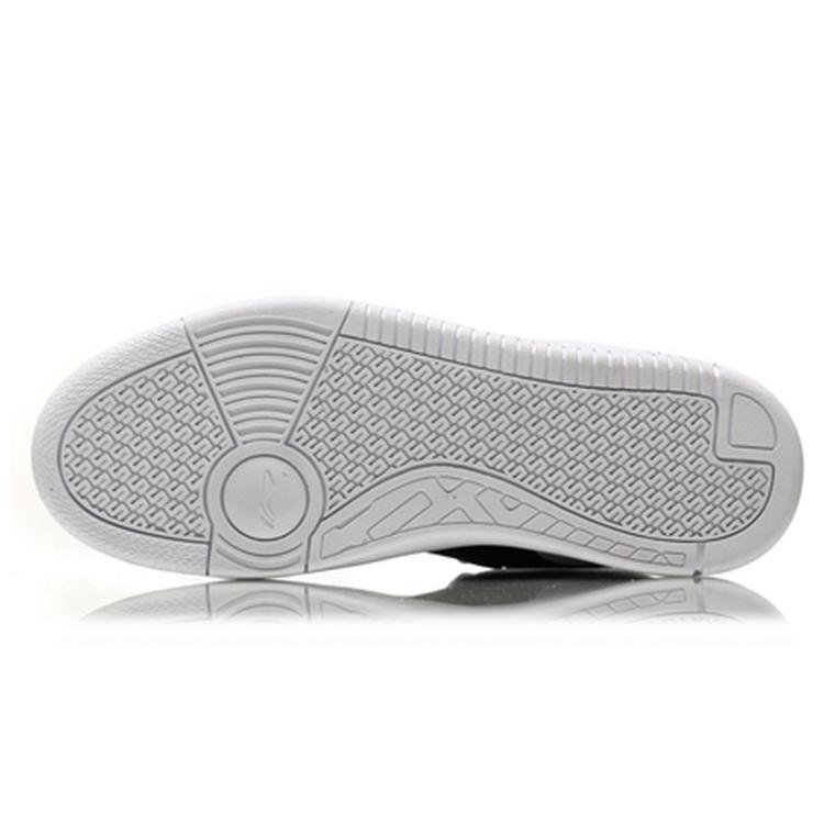 Li Ning Knight Кожаные Модные Высокие Кеды для Скейтборда Мужские Красный Белый Черный AGCN285-3