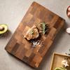 1 шт. Большая деревянная доска - Сверхпрочная разделочная доска с текстурой дерева, Дерево Камелия крупнолистная для мяса, сыра, овощей, хлеба
