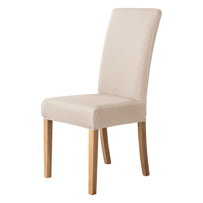 Universal Elastic Dining Chair Cover Solid Seat Protector Slipcover for Wedding Hotel Home Decor