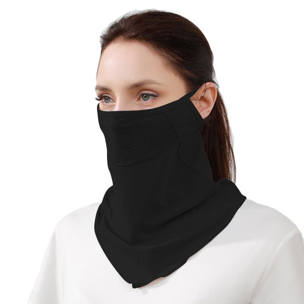 Ice Silk Summer Mask Sun Protection Neck Gaiter Scarf Breathable Cycling Balaclava Hiking