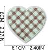 Grid Love Shape Embroidery Cloth Sticker Repair Subsidy Ironing Clothes Hole Patch Bag Shoes And Hats Cute Decorative Sticker