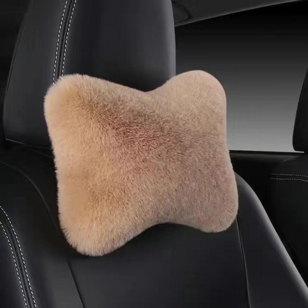 Soft Foam Car Headrest Pillow Plush Cushion Neck Rest Pillow Lumbar Pillow  SUVs Trucks Buses