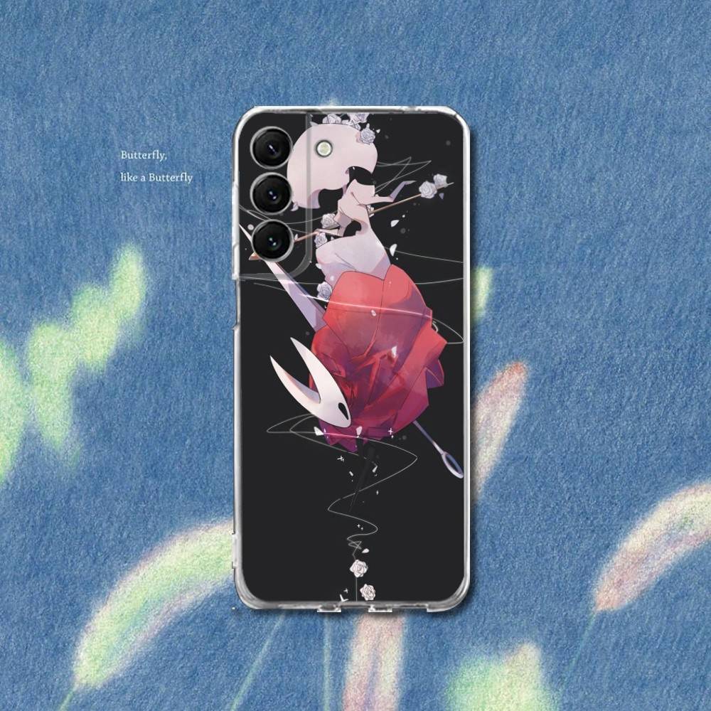Silksong H-Hollow K-Knight Phone Case Silicone For Samsung S30,S23,21,22,20 Ultra,S20 FE lite,S10,9,PIus Note20ultra Cover Clear