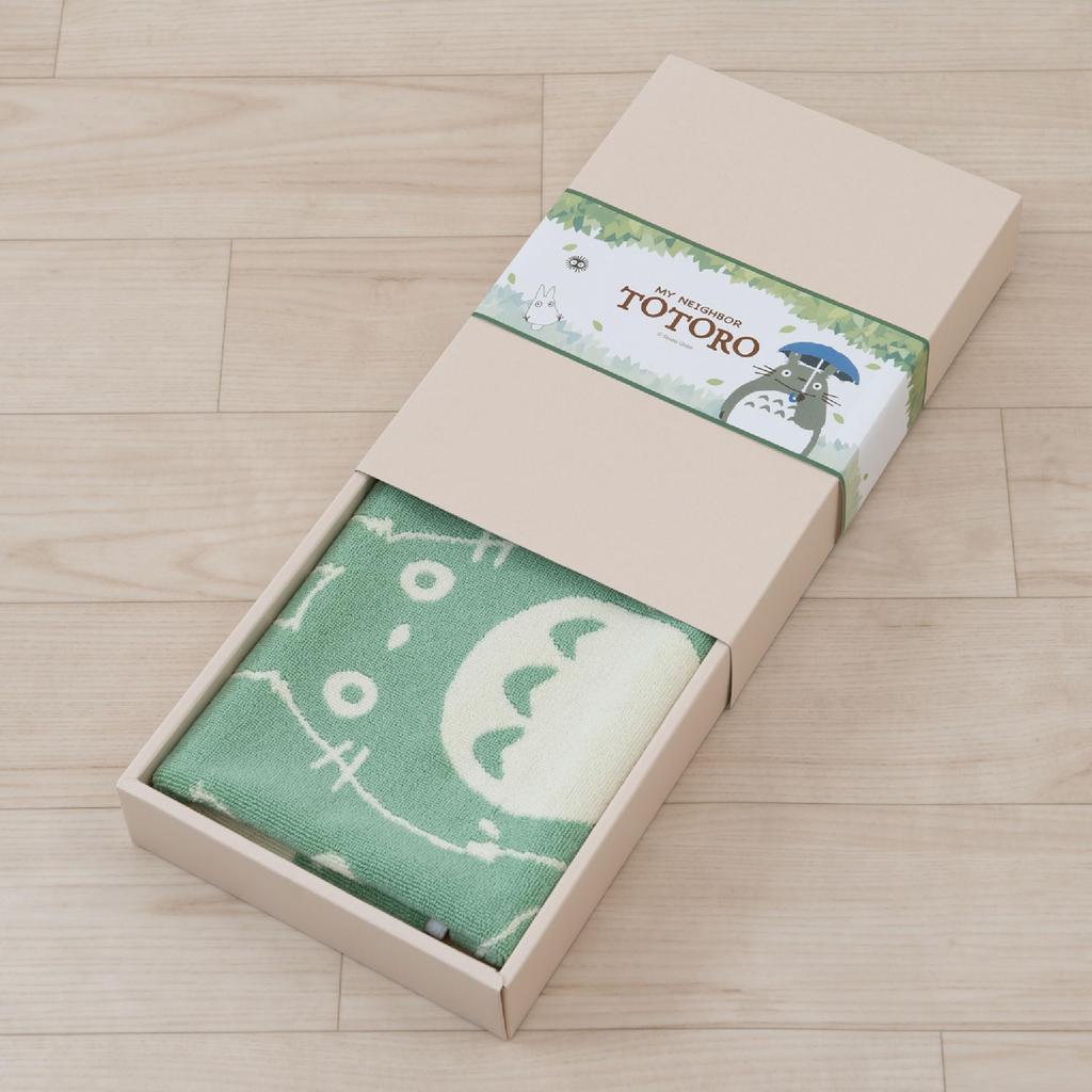 Senko My Neighbor Totoro Gentle Totoro Bath 40 X 60 Gift Boxed with 59013 Mat, Approx. Cm, Obi, Green, Character, Cute,