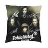 Музыкальная рок-группа Tokio Hotel Наволочка 45x45 Декор для дома Печать Наволочка для диванной подушки Двусторонняя