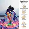 1pc Tinker Bell Printing Blanket - Soft, All-Season Throw for Office Blanket, Car, Travel