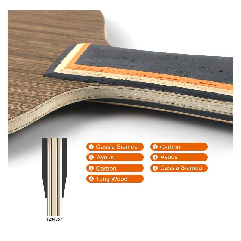 Boer 7-слойное основание Cassia Siamea для настольного тенниса, основание весла для пинг-понга, высокоскоростное лезвие для пинг-понга для быстрой атаки нападающих игроков