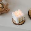 Cube Decorative Candle White Long Lasting English Pear Freesia Paraffinic Magic Cube Scented