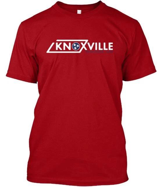 Mens Knoxville Tn State Red Tennessee Usa T shirt Made in the USA Size S to 5XL