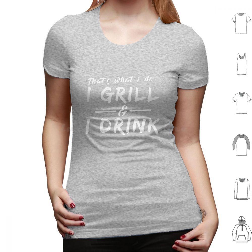 I Grill I Drink Funny Summer Bbq Barbecue T Shirt Big Size 100 Cotton Thats What I Do I Grill I Drink Drinking Beer
