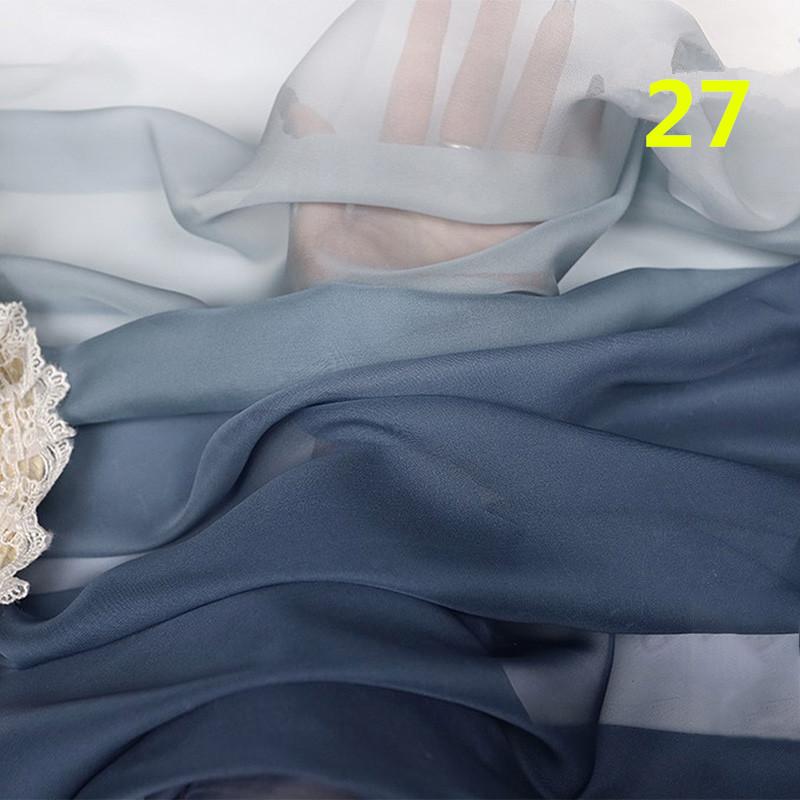 2M Ткань шифон градиентного цвета радуги в древнем стиле 30D органза тюль для DIY ханьфу свадебного платья сценического декора