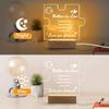1PC Acrylic Luminous Ornament Photography Accessories, USB Base, Mother-in-Law Gift, Puzzle Plaque Figurines