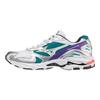 Mizuno Кроссовки унисекс Wave Rider 10 White Silver Teal Blue D1GA210407